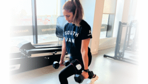 person training using blood flow restriction.
